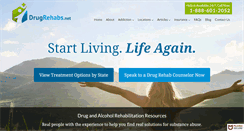 Desktop Screenshot of drugrehabs.net